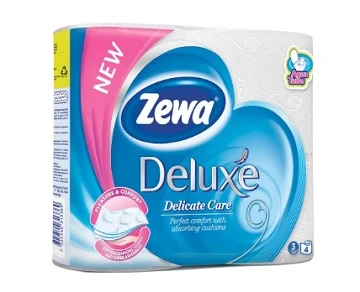 Hartie igienica Zewa Deluxe Delicate Care 3 straturi 4 role